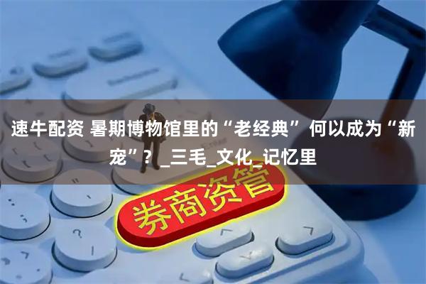 速牛配资 暑期博物馆里的“老经典” 何以成为“新宠”？_三毛_文化_记忆里