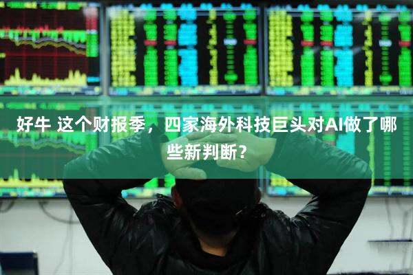 好牛 这个财报季，四家海外科技巨头对AI做了哪些新判断？